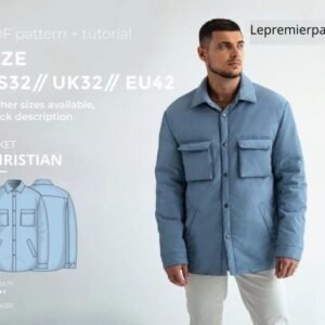 Christian jacket sewing pattern with tutorial size US 32 UK 32 EU 42